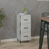 Image de vidaXL Sideboard gris béton 34,5x34x90 cm Bois composite