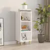 Image de vidaXL Sideboard Blanc 34,5x32,5x90 cm Bois composite