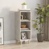 Image de vidaXL Sideboard gris béton 34,5x32,5x90 cm Bois composite