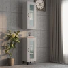 Image de vidaXL Armoire suspendue gris béton 34,5x34x90 cm