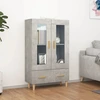 Image de vidaXL Highboard gris béton 70x31x115 cm Bois composite