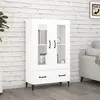 Image de vidaXL Highboard blanc 70x31x115 cm Bois composite