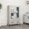 Image de vidaXL Highboard gris béton 70x31x115 cm Bois composite