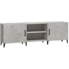 Image de vidaXL Armoire TV gris béton 150x30x50 cm Bois composite
