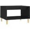 Image de vidaXL Table basse noire 60x50x40 cm bois composite