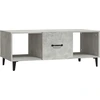 Image de vidaXL Table basse gris béton 102x50x40 cm Bois composite