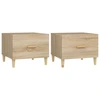 Image de vidaXL Tables basses 2 pièces chêne Sonoma 50x50x40 cm bois composite