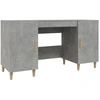 Image de vidaXL Bureau gris béton 140x50x75 cm Bois composite
