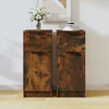 Image de vidaXL Sideboards 2 pcs. Chêne fumé 30x30x70 cm Bois composite