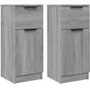 Image de vidaXL Sideboards 2 pcs. Gris Sonoma 30x30x70 cm Bois composite