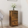 Image de vidaXL Sideboard chêne fumé 30x30x70 cm bois composite