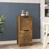 Image de vidaXL Sideboard chêne fumé 30x30x70 cm bois composite