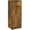 Image de vidaXL Armoire de salle de bain chêne fumé 32x34x90 cm Bois composite
