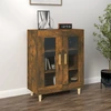 Image de vidaXL Sideboard chêne fumé 69,5x34x90 cm bois composite
