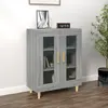 Image de vidaXL Sideboard Gris Sonoma 69,5x34x90 cm Matériau dérivé du bois
