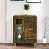 Image de vidaXL Sideboard chêne fumé 69,5x34x90 cm bois composite