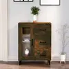 Image de vidaXL Sideboard chêne fumé 69,5x34x90 cm bois composite