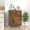 Image de vidaXL Sideboard chêne fumé 69,5x34x90 cm bois composite