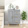 Image de vidaXL Sideboard Gris Sonoma 69,5x34x90 cm Matériau dérivé du bois