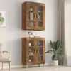 Image de vidaXL Armoire suspendue chêne fumé 69,5x34x90 cm