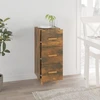 Image de vidaXL Sideboard chêne fumé 34,5x34x90 cm bois composite