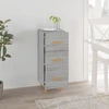 Image de vidaXL Sideboard Gris Sonoma 34,5x34x90 cm Matériau dérivé du bois
