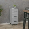 Image de vidaXL Sideboard Gris Sonoma 34,5x34x90 cm Matériau dérivé du bois