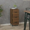 Image de vidaXL Sideboard brun imitation chêne 34,5x34x90 cm Matériau dérivé du bois