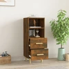 Image de vidaXL Sideboard chêne fumé 34,5x34x90 cm bois composite