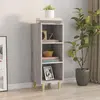 Image de vidaXL Sideboard Gris Sonoma 34,5x32,5x90 cm Matériau dérivé du bois
