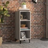 Image de vidaXL Sideboard Gris Sonoma 34,5x32,5x90 cm Matériau dérivé du bois
