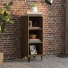 Image de vidaXL Sideboard brun imitation chêne 34,5x32,5x90 cm Matériau dérivé du bois