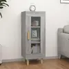 Image de vidaXL Sideboard Gris Sonoma 34,5x34x90 cm Matériau dérivé du bois
