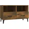Image de vidaXL Armoire TV chêne fumé 80x36x50 cm Bois composite