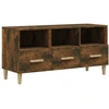 Image de vidaXL Armoire TV chêne fumé 102x36x50 cm Bois composite
