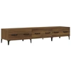 Image de vidaXL Armoire TV marron imitation chêne 150x34,5x30 cm Matériau dérivé du bois