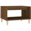 Image de vidaXL Table basse marron imitation chêne 60x50x40 cm Bois composite