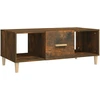 Image de vidaXL Table basse chêne fumé 102x50x40 cm bois composite
