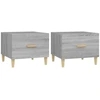 Image de vidaXL Tables basses 2 pcs. Gris Sonoma 50x50x40 cm Bois composite