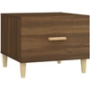 Image de vidaXL Table basse chêne brun 50x50x40 cm bois composite