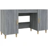 Image de vidaXL Bureau Gris Sonoma 140x50x75 cm Bois composite