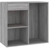 Image de vidaXL Armoire à cosmétiques Gris Sonoma 80x40x75 cm Bois composite