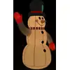 Image de Bonhomme de neige gonflable avec LED 120 cm