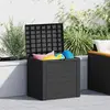 Image de vidaXL Coffre de jardin Anthracite 58,5x46x55 cm Polypropylène