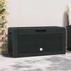 Image de vidaXL Coffre de jardin Anthracite 119x48x60 cm Polypropylène