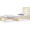 Image de vidaXL Lit de jour extensible 2x(90x200) cm Pin massif