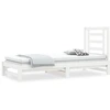 Image de vidaXL Lit de jour extensible Blanc 2x(90x200) cm Pin massif