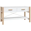 Image de vidaXL Armoire TV blanche 82x38x45 cm Bois composite