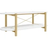 Image de vidaXL Table basse blanche 110 x 48 x 40 cm en aggloméré
