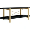 Image de vidaXL Table basse noire 110x48x40 cm bois composite